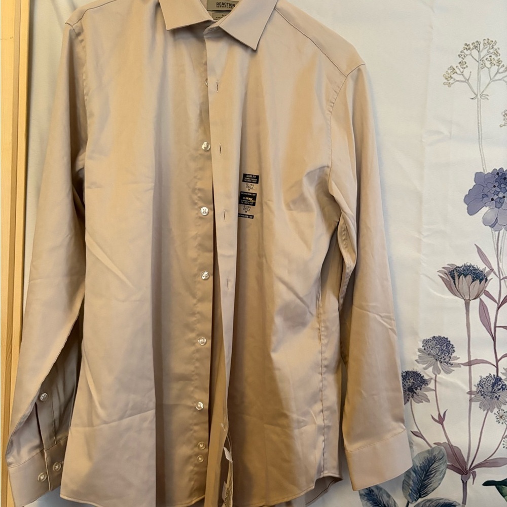 Kenneth Cole Beige Dress Shirt